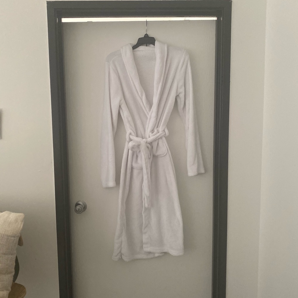 White Plush Classic Robe